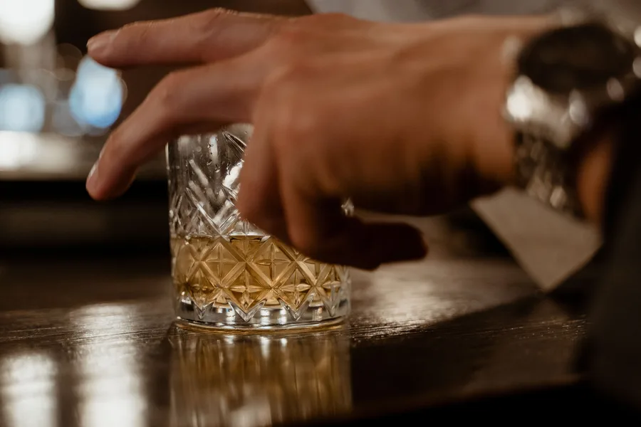 A warm evening pour